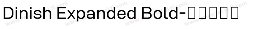 Dinish Expanded Bold字体转换
